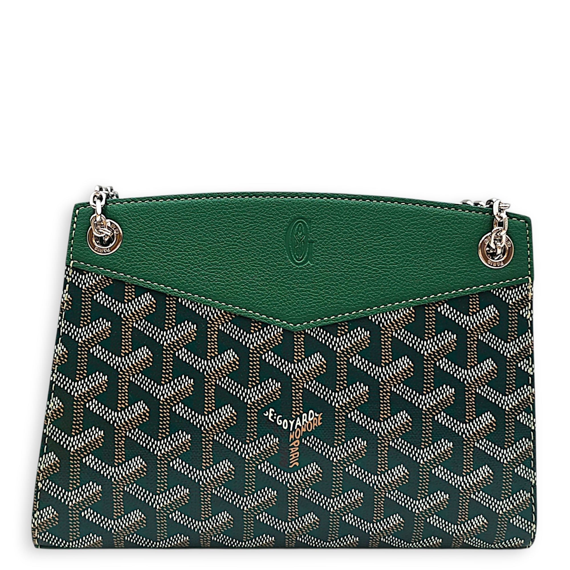 Mini Rouette Structure 20cm  Green Shoulder Bag Silver hardware CL2607-22316 2