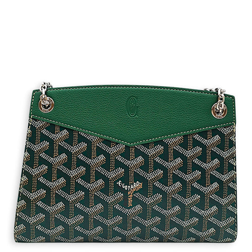 Mini Rouette Structure 20cm  Green Shoulder Bag Silver hardware CL2607-22316 2