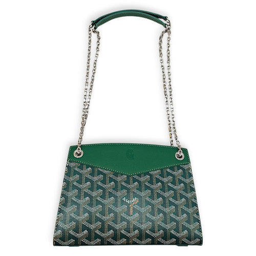 Mini Rouette Structure 20cm  Green Shoulder Bag Silver hardware CL2607-22316 8