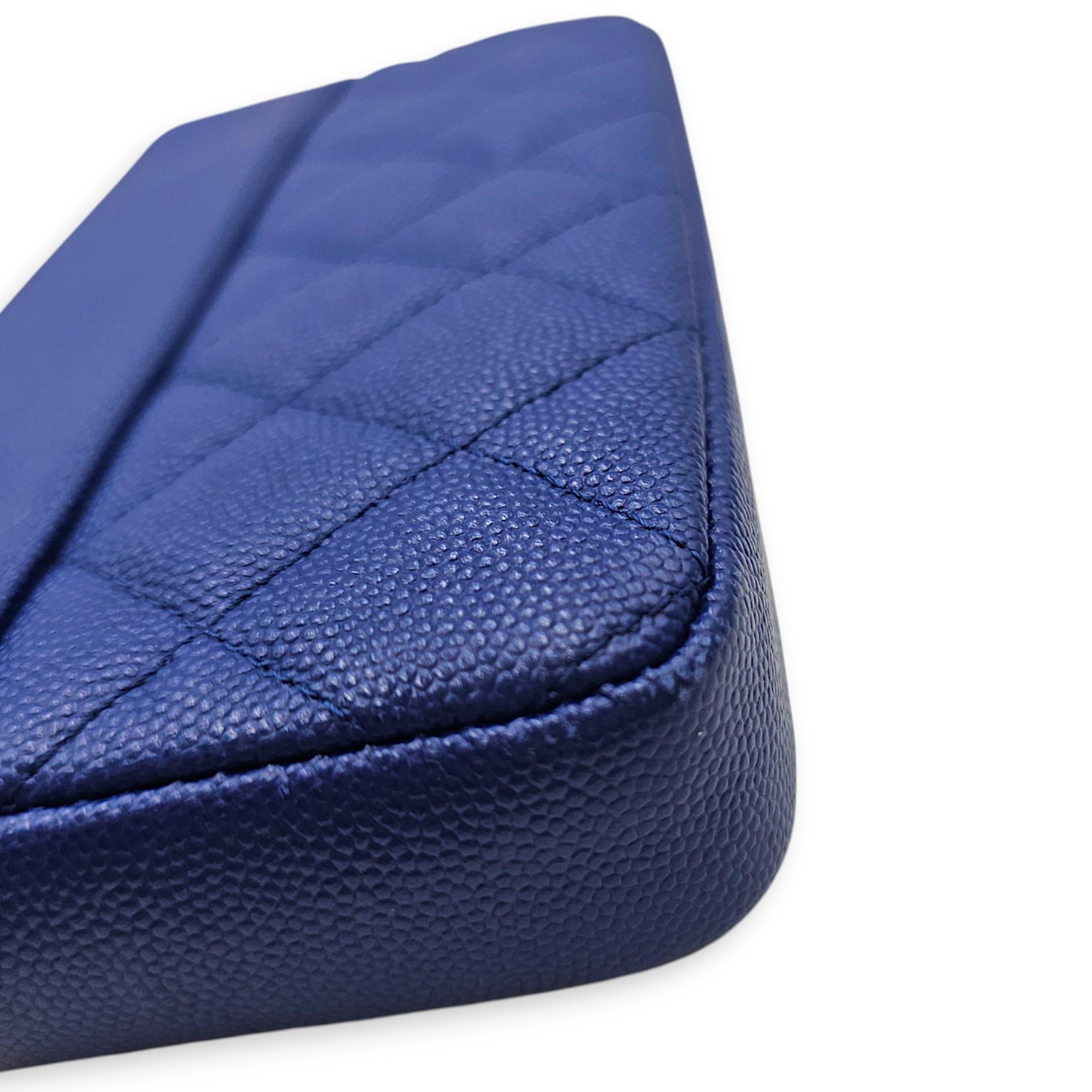 Timeless Wallet on Chain  Blue Crossbody Bag in Caviar Leather CL2607-22317 10
