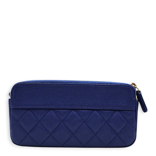 Timeless Wallet on Chain  Blue Crossbody Bag in Caviar Leather CL2607-22317 2
