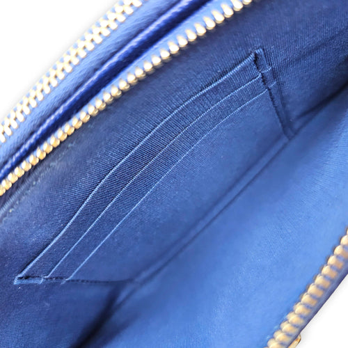 Timeless Wallet on Chain  Blue Crossbody Bag in Caviar Leather CL2607-22317 7