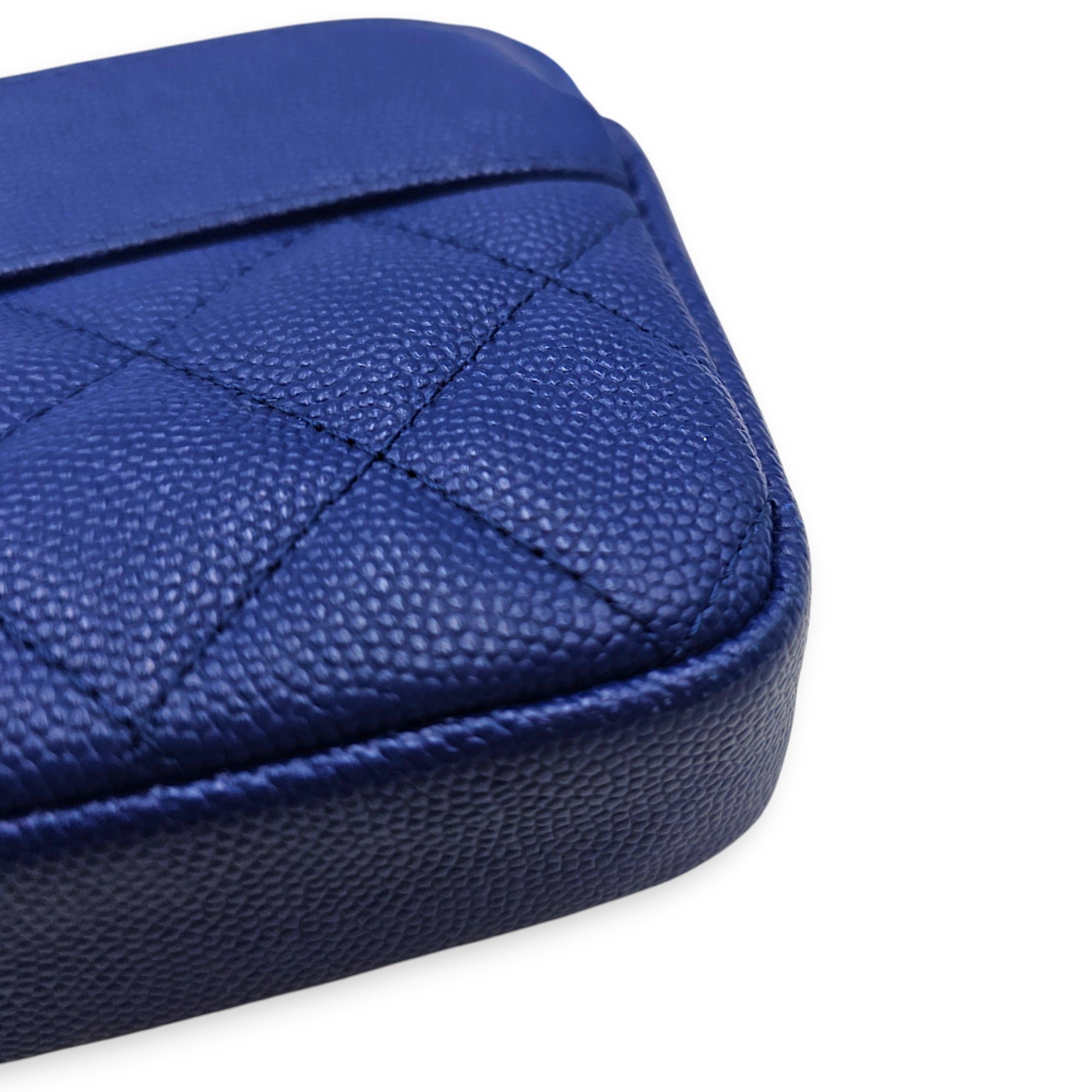 Timeless Wallet on Chain  Blue Crossbody Bag in Caviar Leather CL2607-22317 9