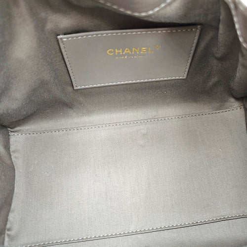 C25 Small Beige Shoulder Bag in Suede Leather Gold hardware CL2607-22320 6