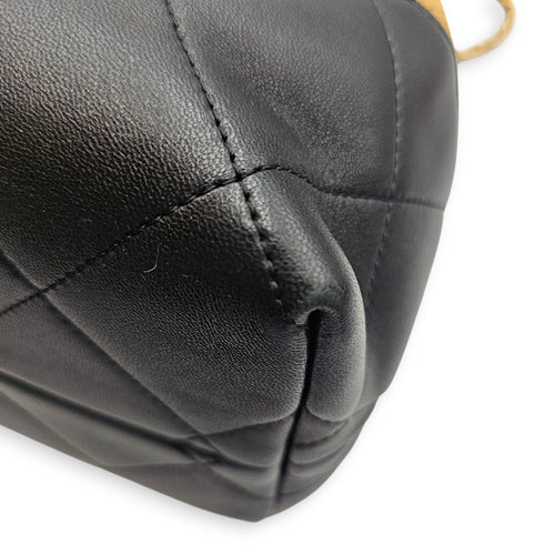 25A Two tone Shopping 33 cm Beige Shoulder Bag in Suede Leather Gold hardware CL2607-22321 8
