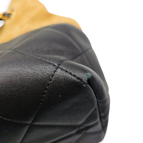 25A Two tone Shopping 33 cm Beige Shoulder Bag in Suede Leather Gold hardware CL2607-22321 9