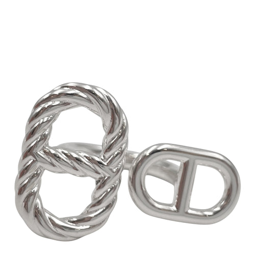 Chaine d'ancre Alea, Medium/Small Model 52 Twisted Ring Silver hardware