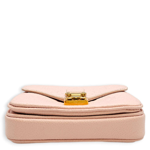 Micro Metis Pink Crossbody Bag in Empreinte Leather Gold hardware CL2607-22326 6