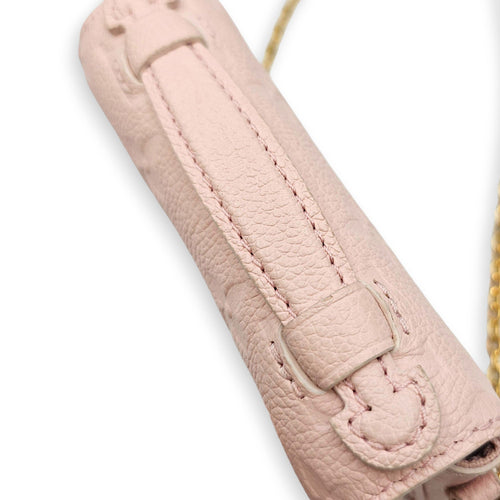 Micro Metis Pink Crossbody Bag in Empreinte Leather Gold hardware CL2607-22326 8