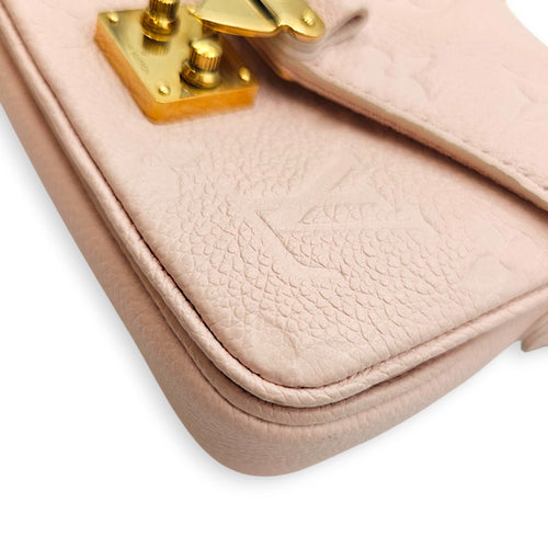 Micro Metis Pink Crossbody Bag in Empreinte Leather Gold hardware CL2607-22326 10