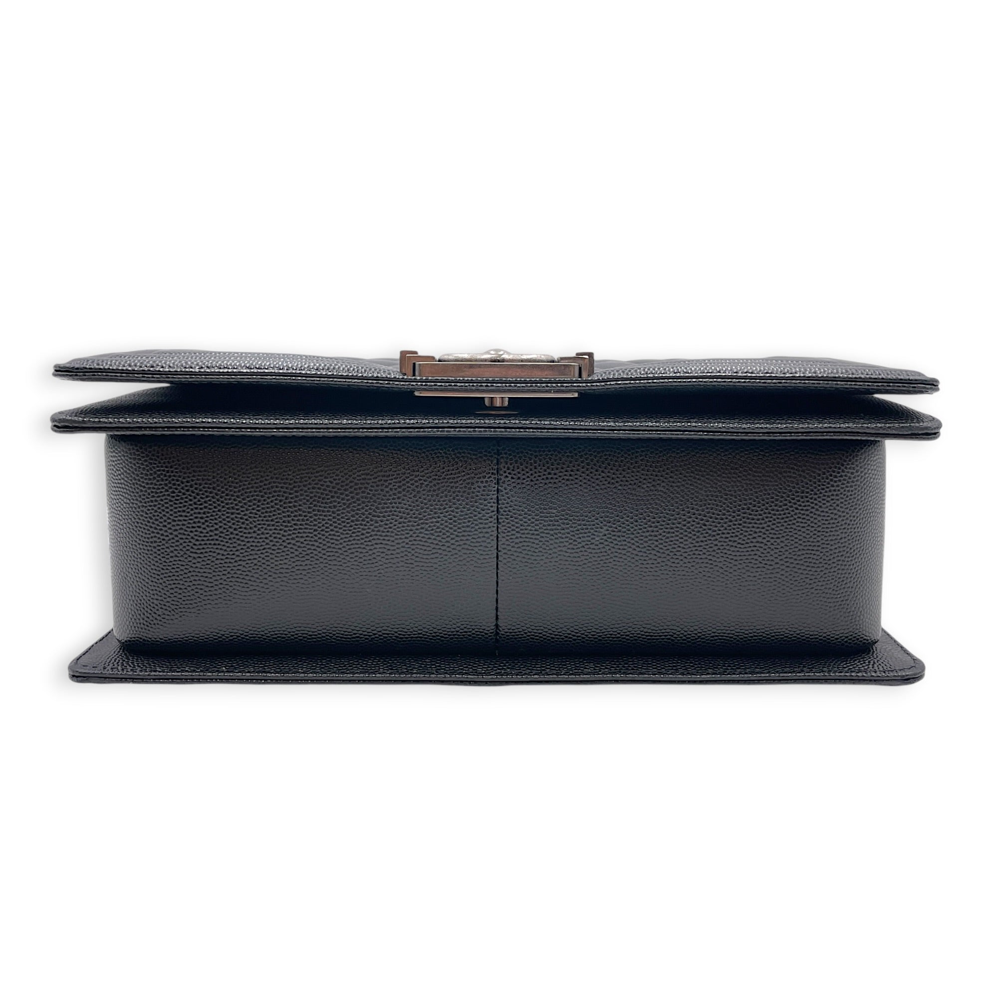 Boy Black Shoulder Bag in Caviar Leather Ruthenium hardware CL2607-22347 3