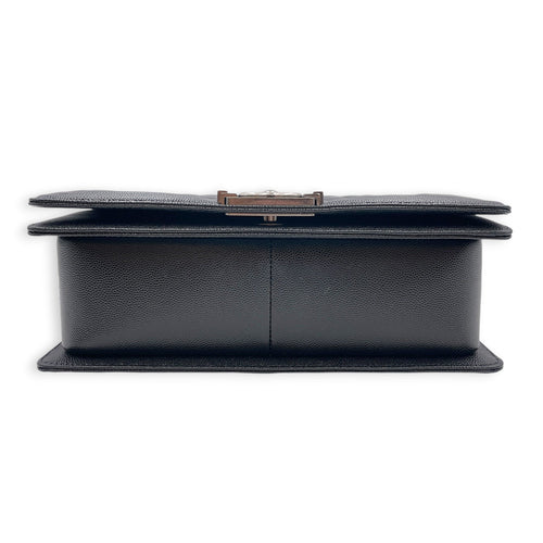 Boy Black Shoulder Bag in Caviar Leather Ruthenium hardware CL2607-22347 3