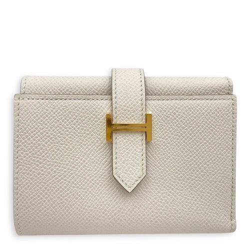 Bearn Combine Craie Wallet in Epsom Gold hardware CL2607-22350 1