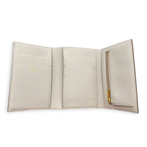 Bearn Combine Craie Wallet in Epsom Gold hardware CL2607-22350 3