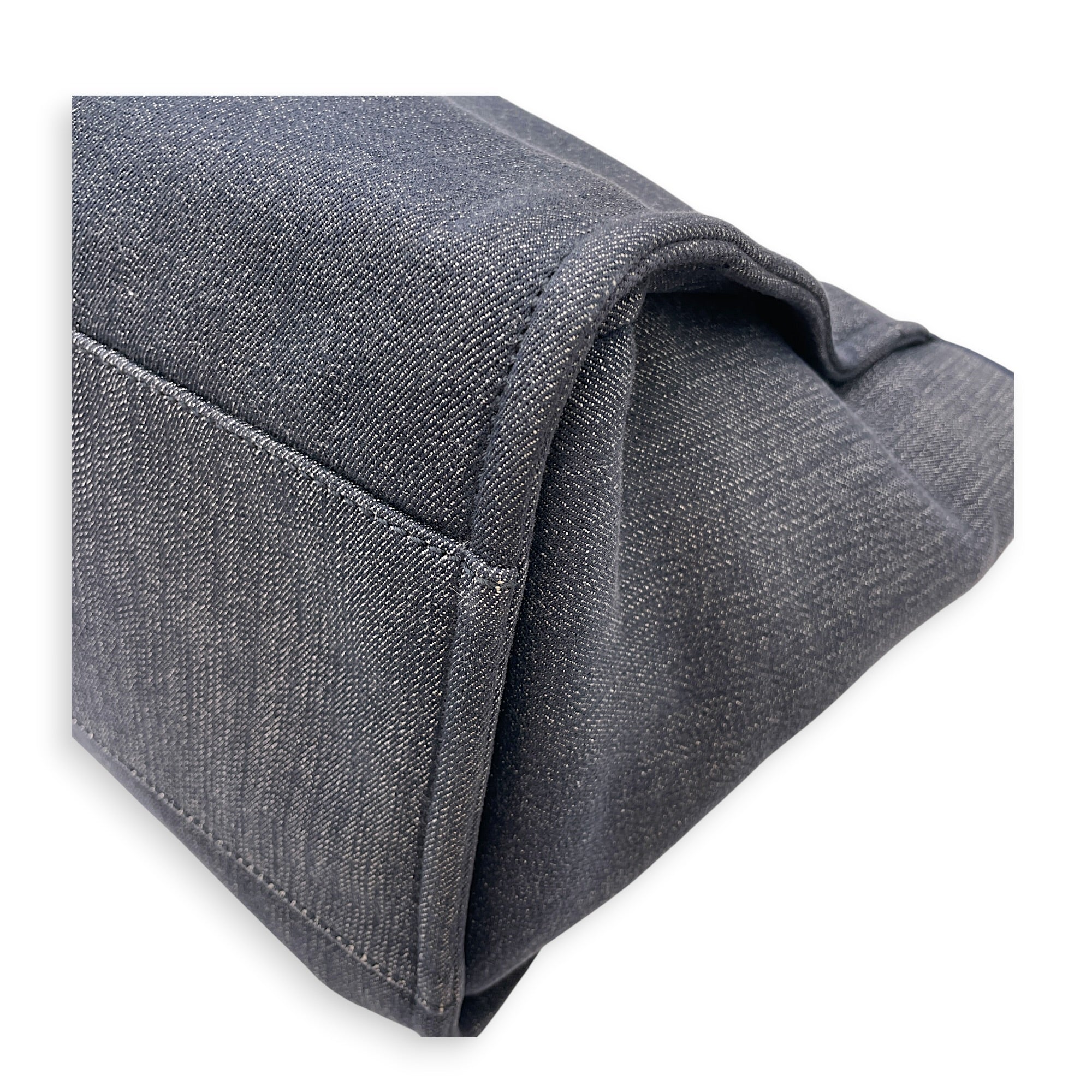 Deauville Medium Blue Tote Bag in Denim Silver hardware CL2607-22354 10