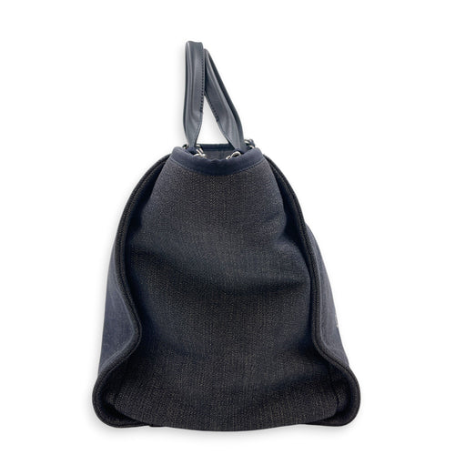 Deauville Medium Blue Tote Bag in Denim Silver hardware CL2607-22354 3
