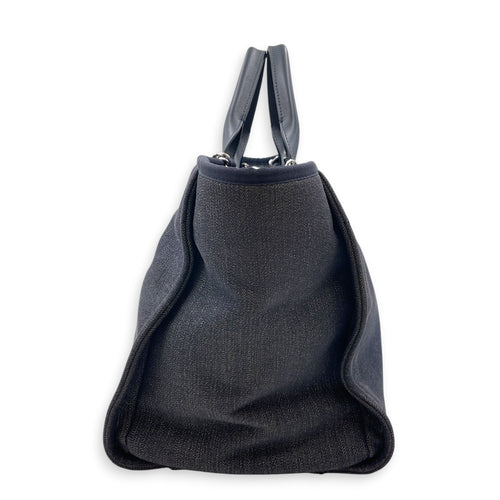 Deauville Medium Blue Tote Bag in Denim Silver hardware CL2607-22354 4