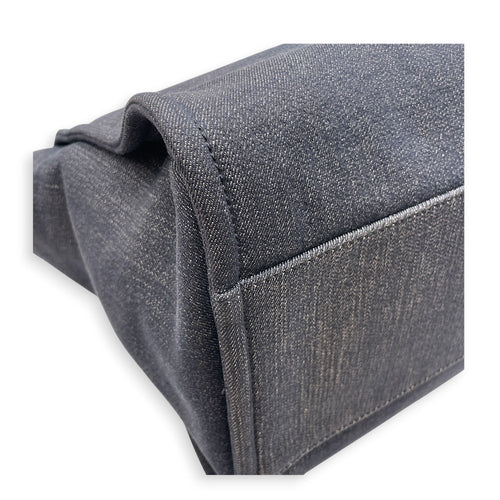 Deauville Medium Blue Tote Bag in Denim Silver hardware CL2607-22354 5