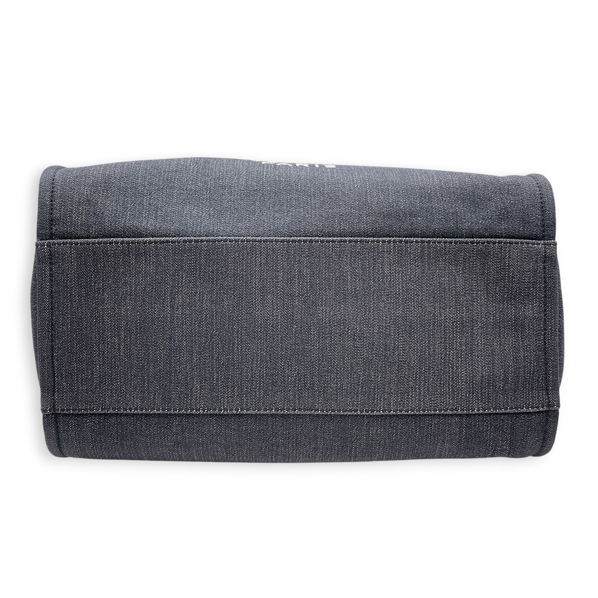Deauville Medium Blue Tote Bag in Denim Silver hardware CL2607-22354 7