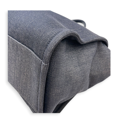 Deauville Medium Blue Tote Bag in Denim Silver hardware CL2607-22354 8