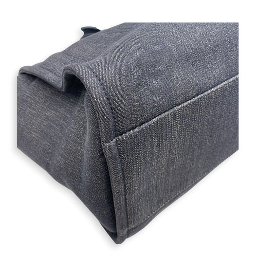 Deauville Medium Blue Tote Bag in Denim Silver hardware CL2607-22354 9