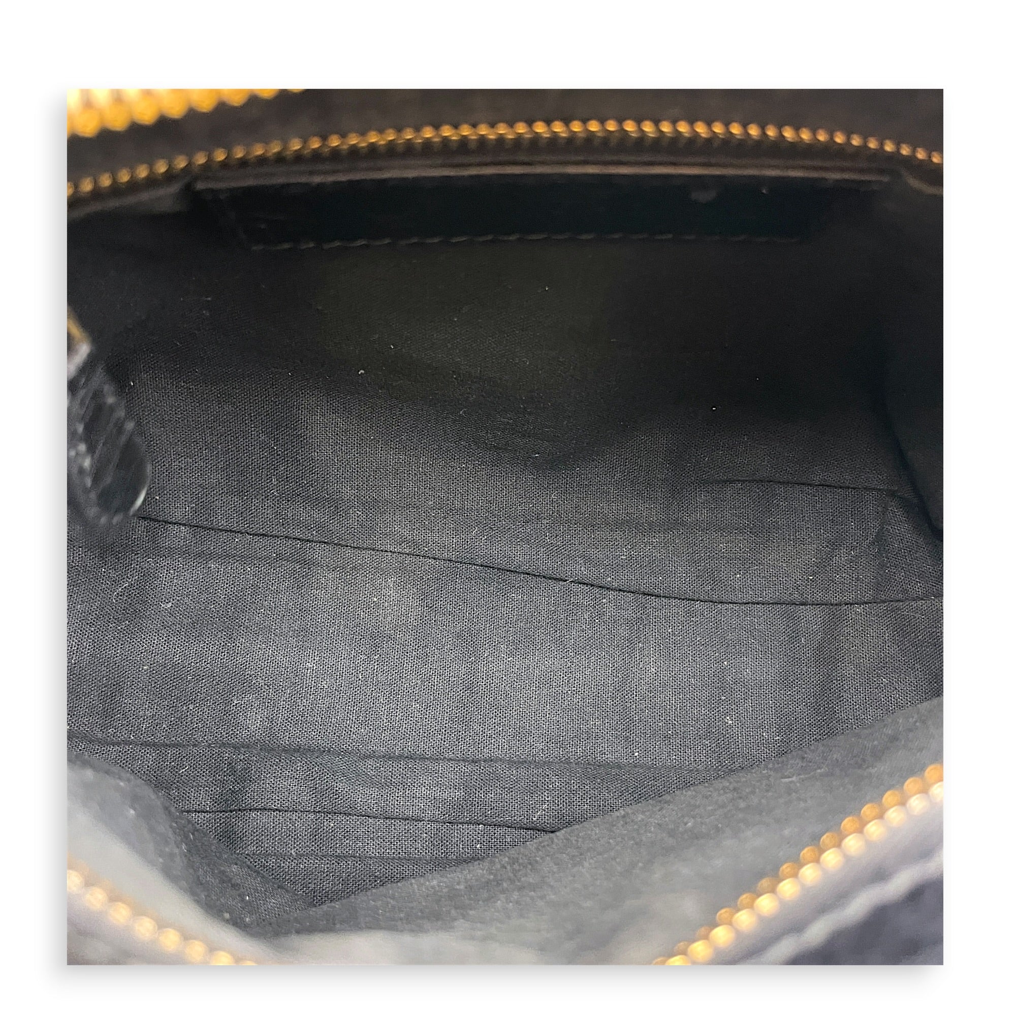 Mini City Black Crossbody Bag in Distressed Leather Gold hardware