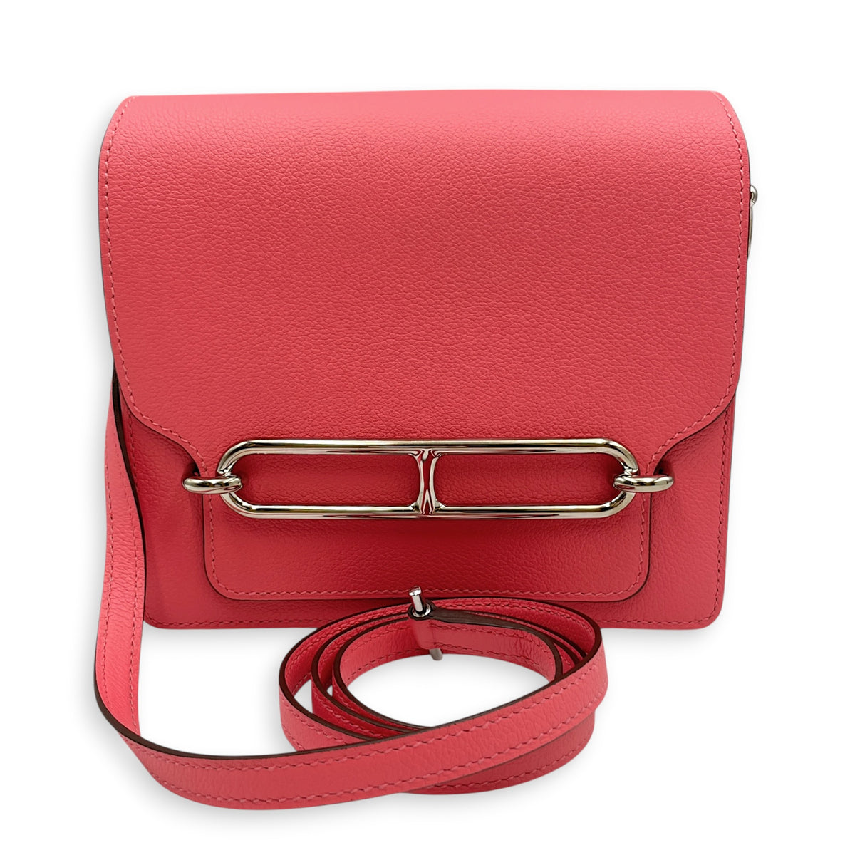 Roulis Rose Azalee in Evercolor Palladium hardware