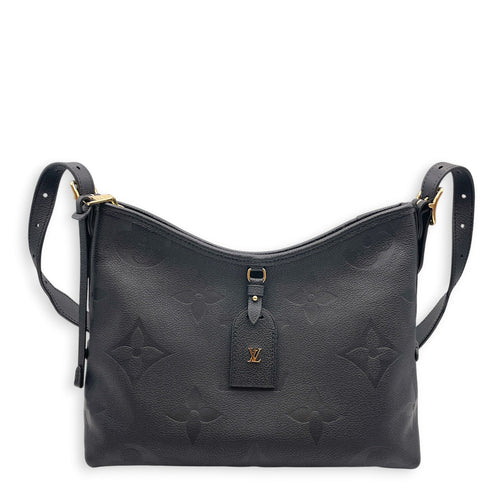 Carryall PM Black Shoulder Bag in Empreinte Leather Gold hardware CL2607-22363 1