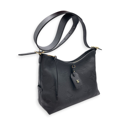 Carryall PM Black Shoulder Bag in Empreinte Leather Gold hardware CL2607-22363 11
