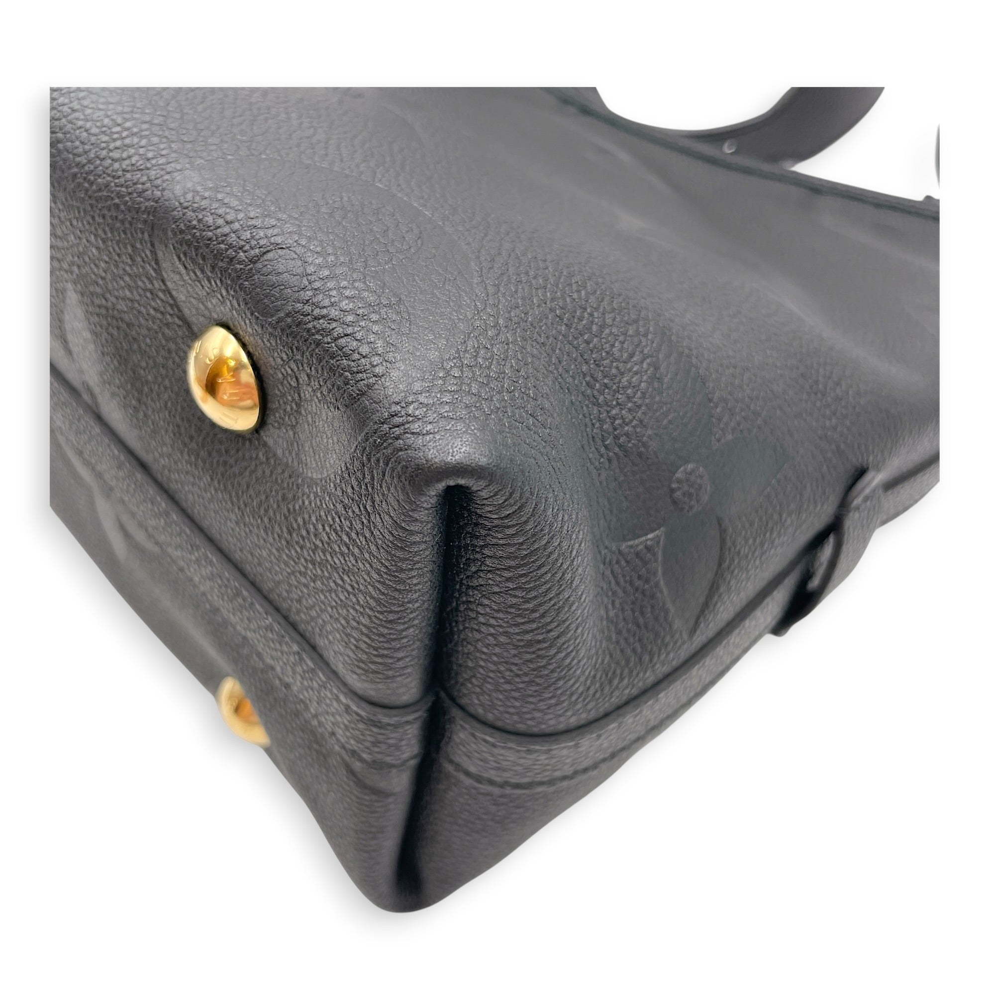 Carryall PM Black Shoulder Bag in Empreinte Leather Gold hardware CL2607-22363 12