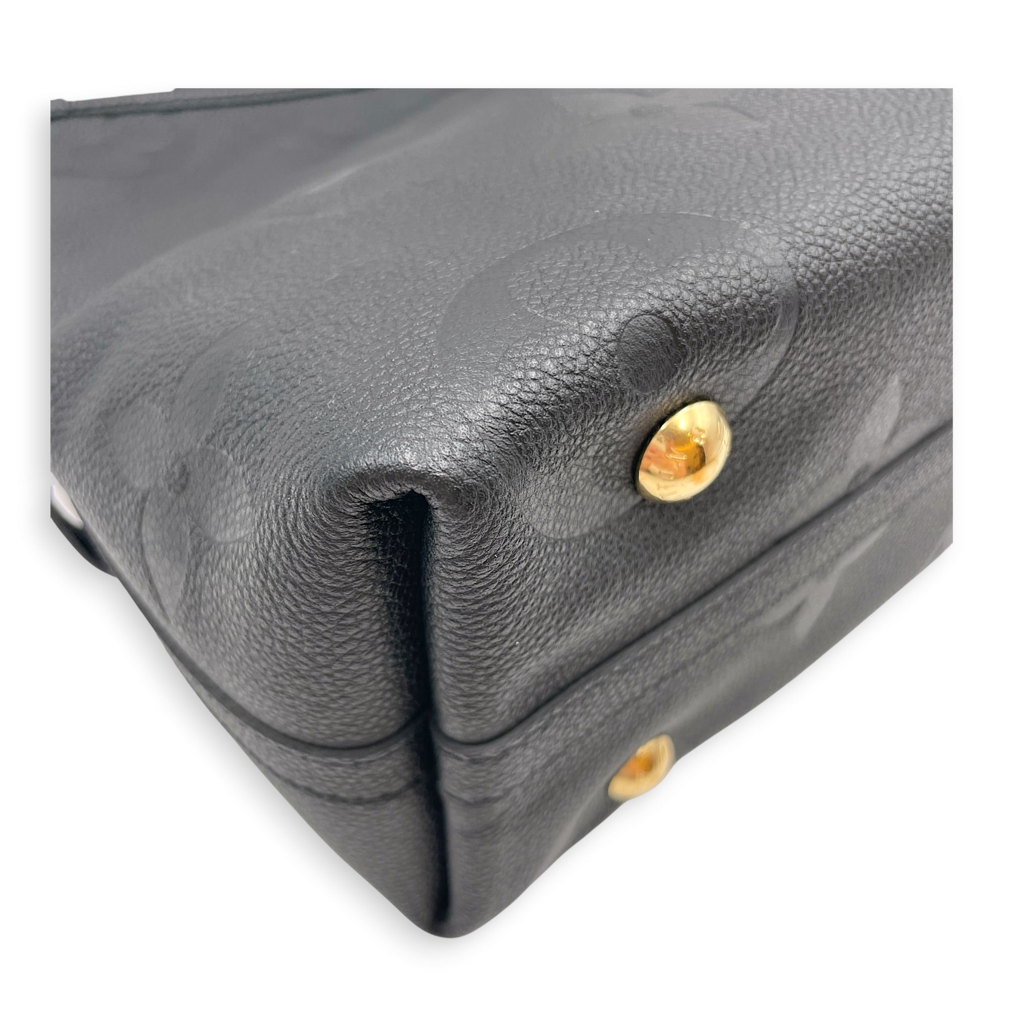 Carryall PM Black Shoulder Bag in Empreinte Leather Gold hardware CL2607-22363 13
