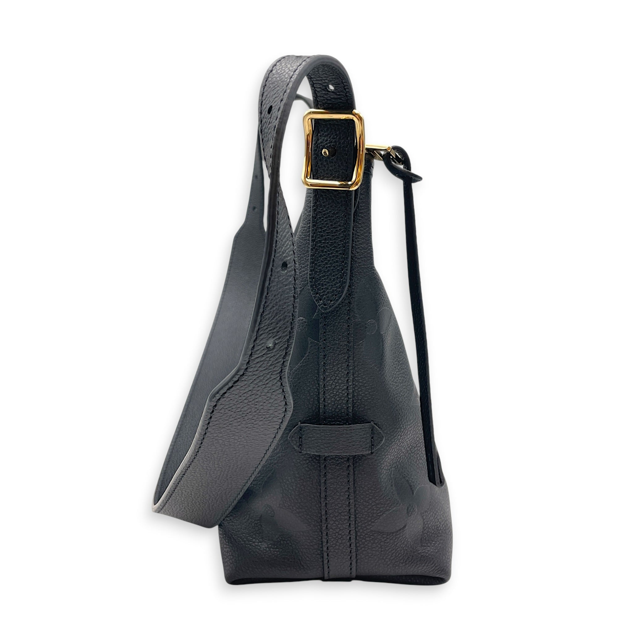 Carryall PM Black Shoulder Bag in Empreinte Leather Gold hardware CL2607-22363 3