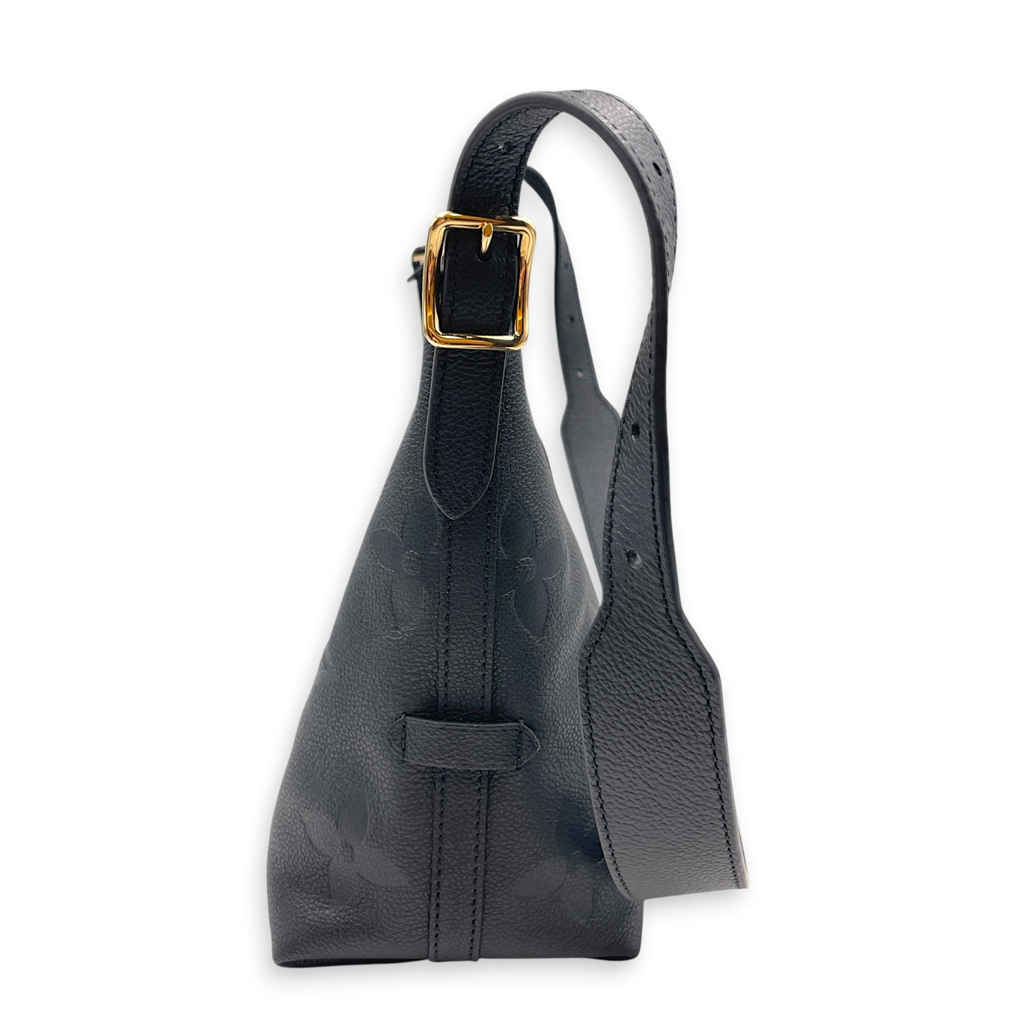 Carryall PM Black Shoulder Bag in Empreinte Leather Gold hardware CL2607-22363 4