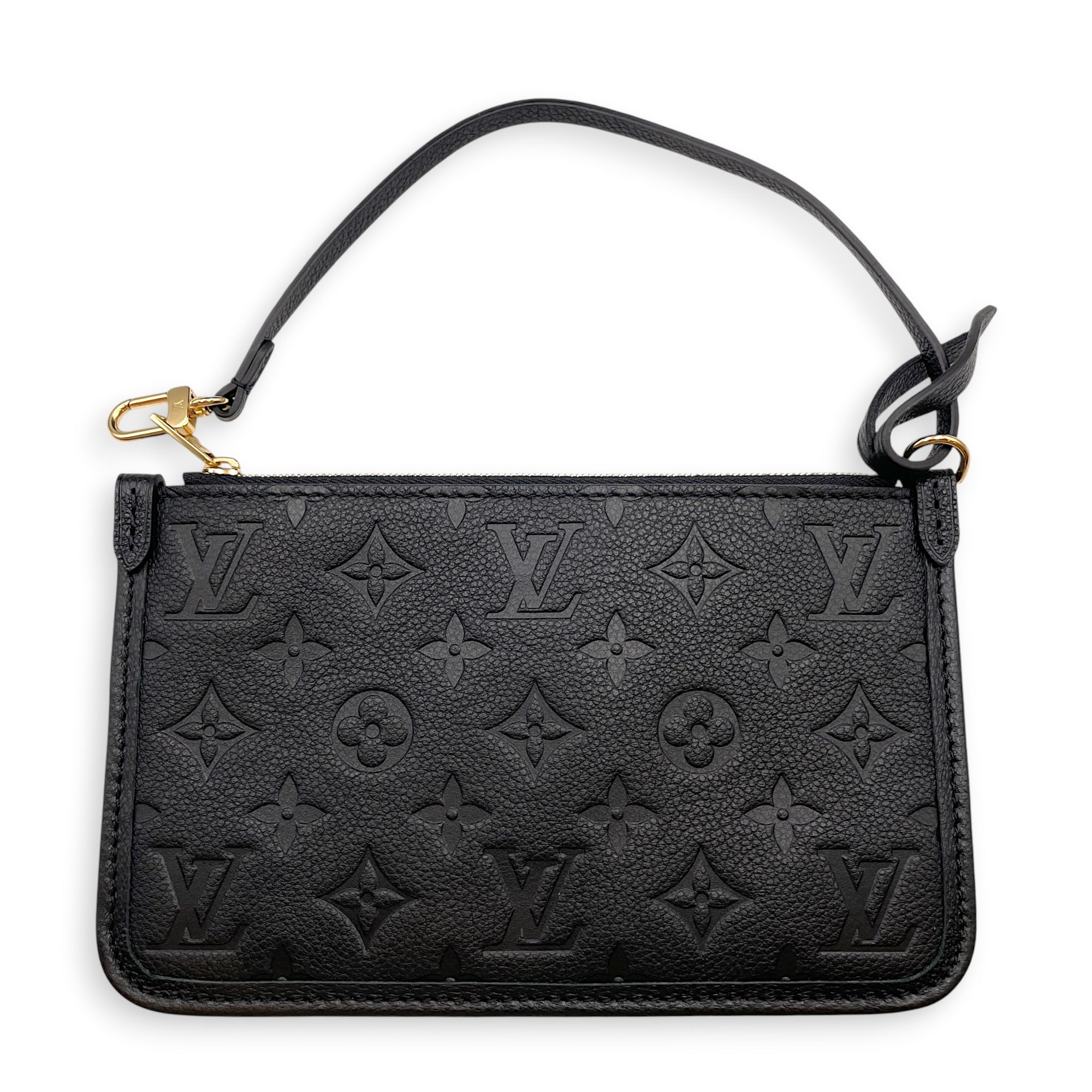 Carryall PM Black Shoulder Bag in Empreinte Leather Gold hardware CL2607-22363 5