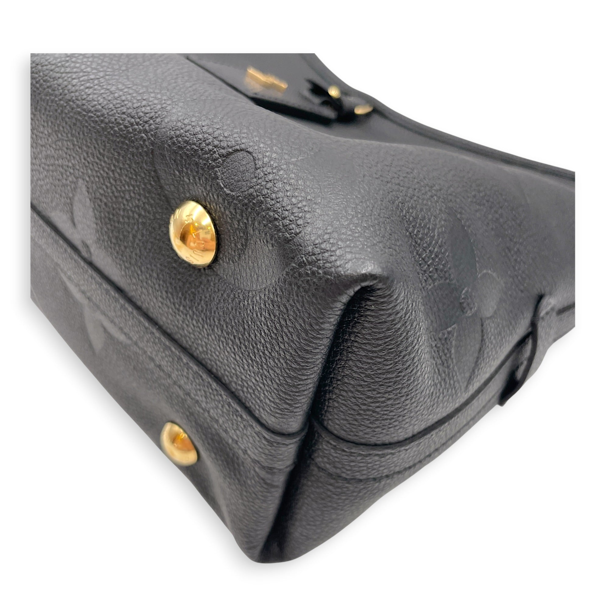 Carryall PM Black Shoulder Bag in Empreinte Leather Gold hardware CL2607-22363 8