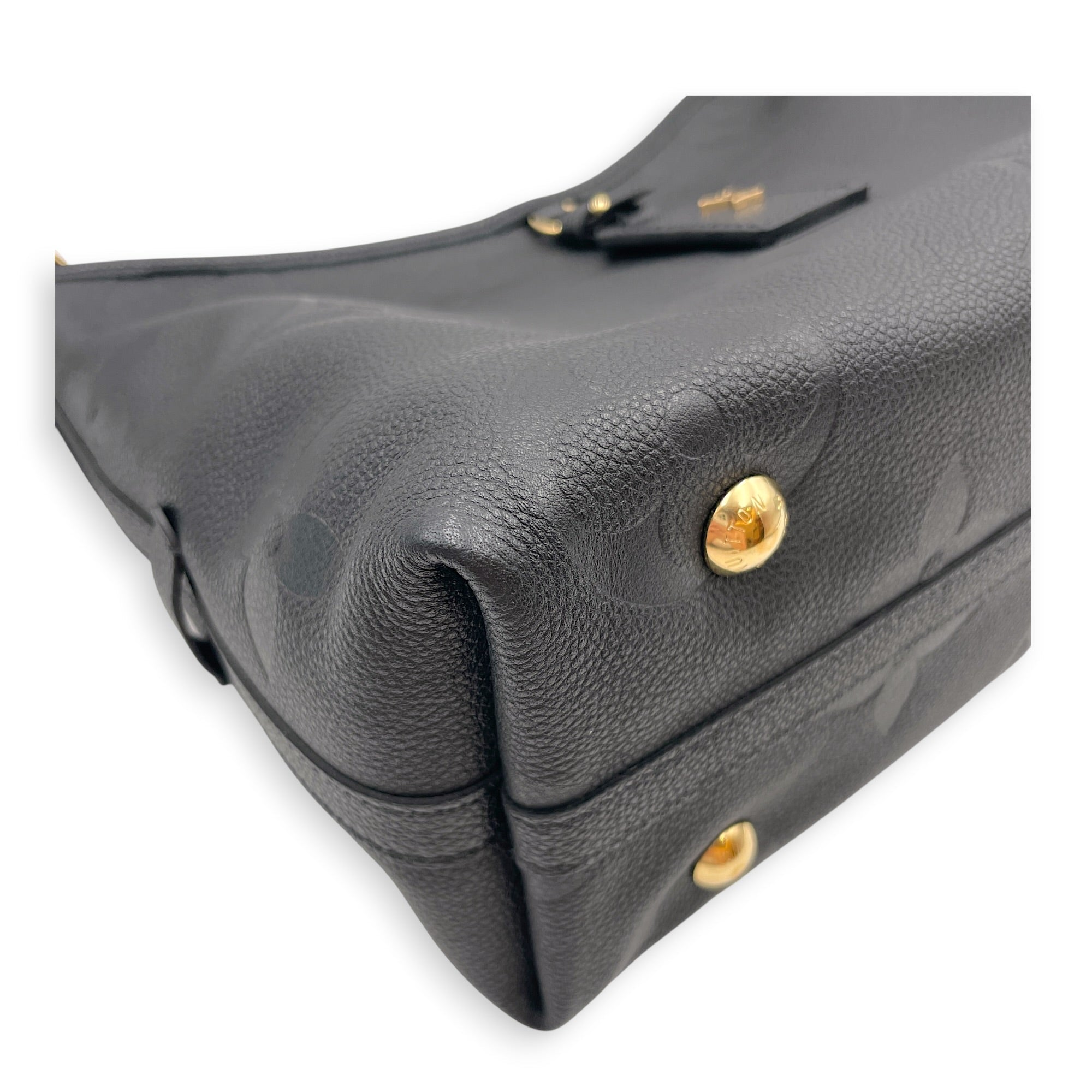 Carryall PM Black Shoulder Bag in Empreinte Leather Gold hardware CL2607-22363 9
