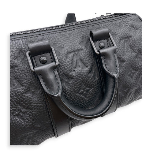 Keepall Bandouliere Black Crossbody Bag in Taurillon Leather Gunmetal hardware CL2607-22364 11