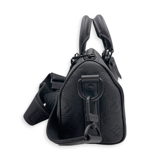 Keepall Bandouliere Black Crossbody Bag in Taurillon Leather Gunmetal hardware CL2607-22364 3