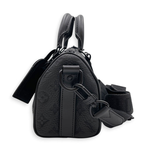 Keepall Bandouliere Black Crossbody Bag in Taurillon Leather Gunmetal hardware CL2607-22364 4