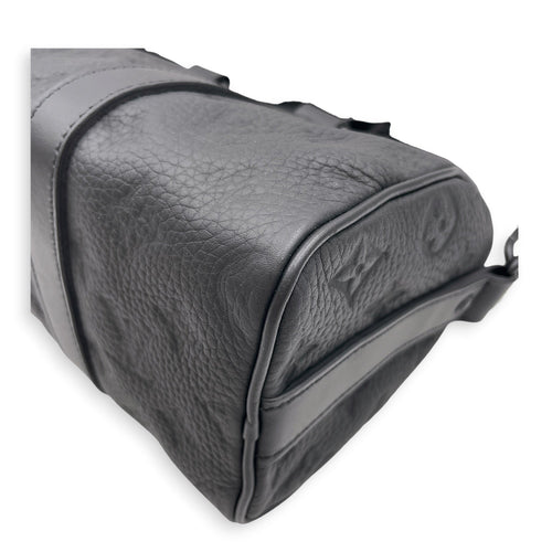 Keepall Bandouliere Black Crossbody Bag in Taurillon Leather Gunmetal hardware CL2607-22364 7