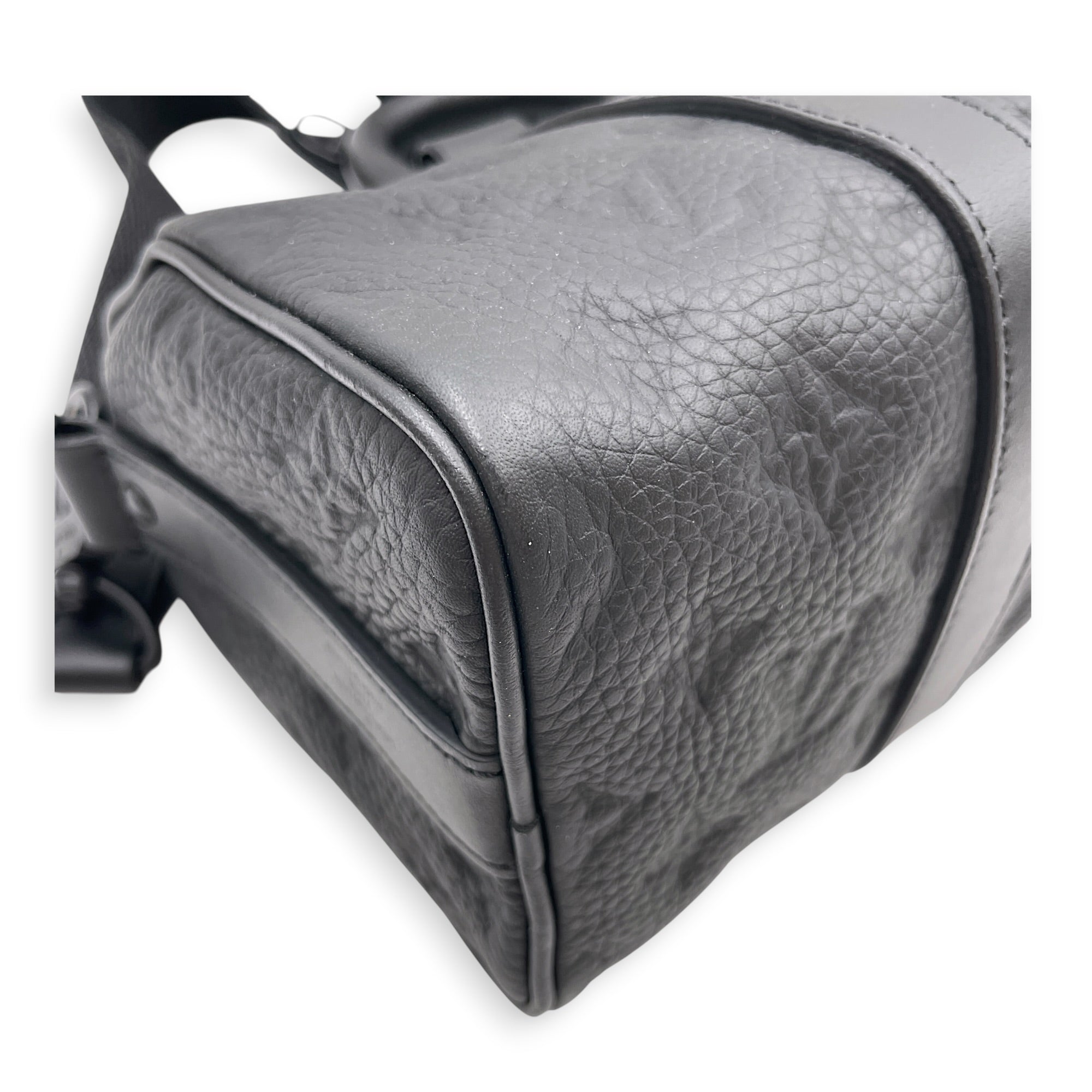 Keepall Bandouliere Black Crossbody Bag in Taurillon Leather Gunmetal hardware CL2607-22364 6