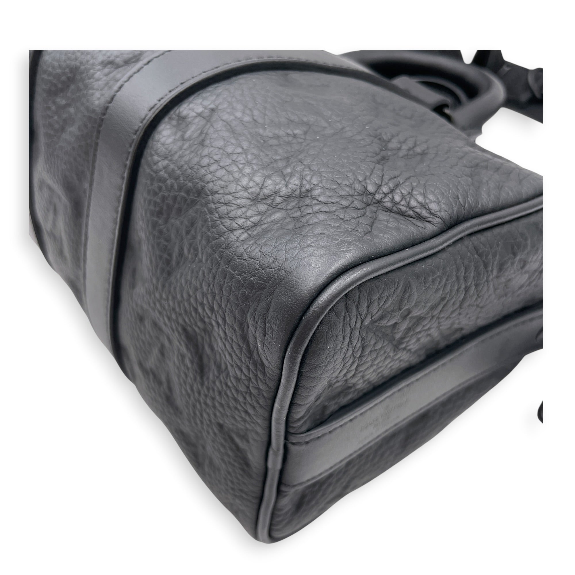 Keepall Bandouliere Black Crossbody Bag in Taurillon Leather Gunmetal hardware CL2607-22364 9