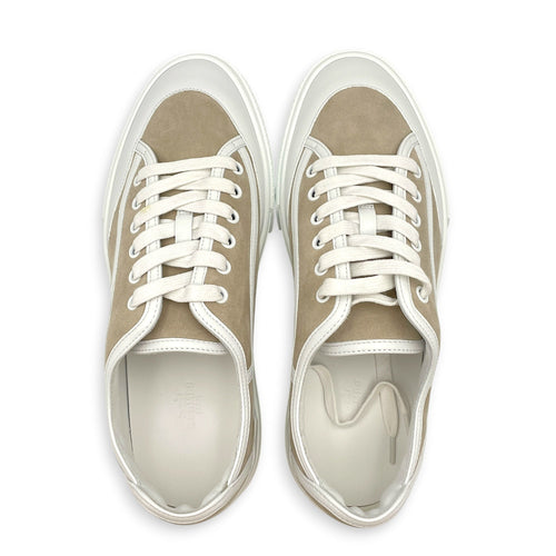 Get 41.5 Beige Garlet/ Blanc Sneakers in Suede Leather CL2607-22366 3