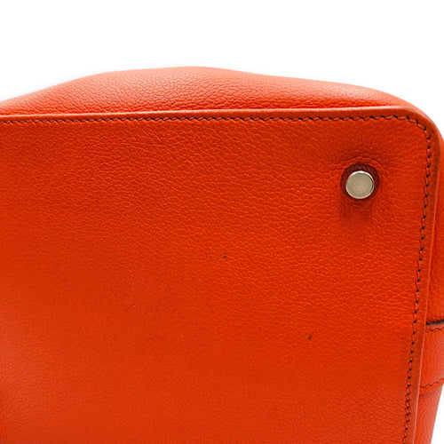 Toolbox 20 Orange Poppy/Bordeaux in Evercolor Palladium hardware CL2607-22369 11