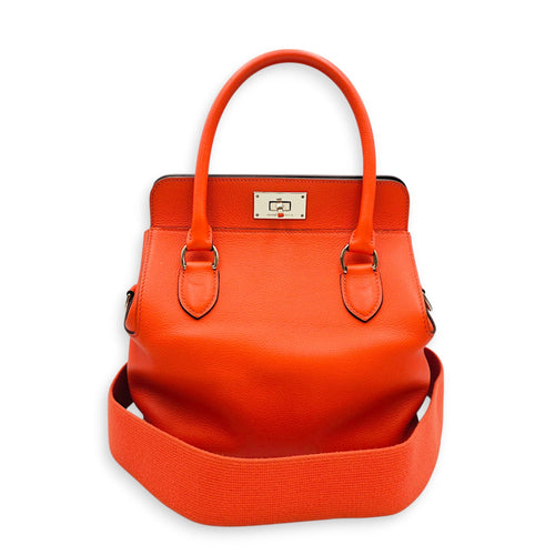 Toolbox 20 Orange Poppy/Bordeaux in Evercolor Palladium hardware CL2607-22369 12