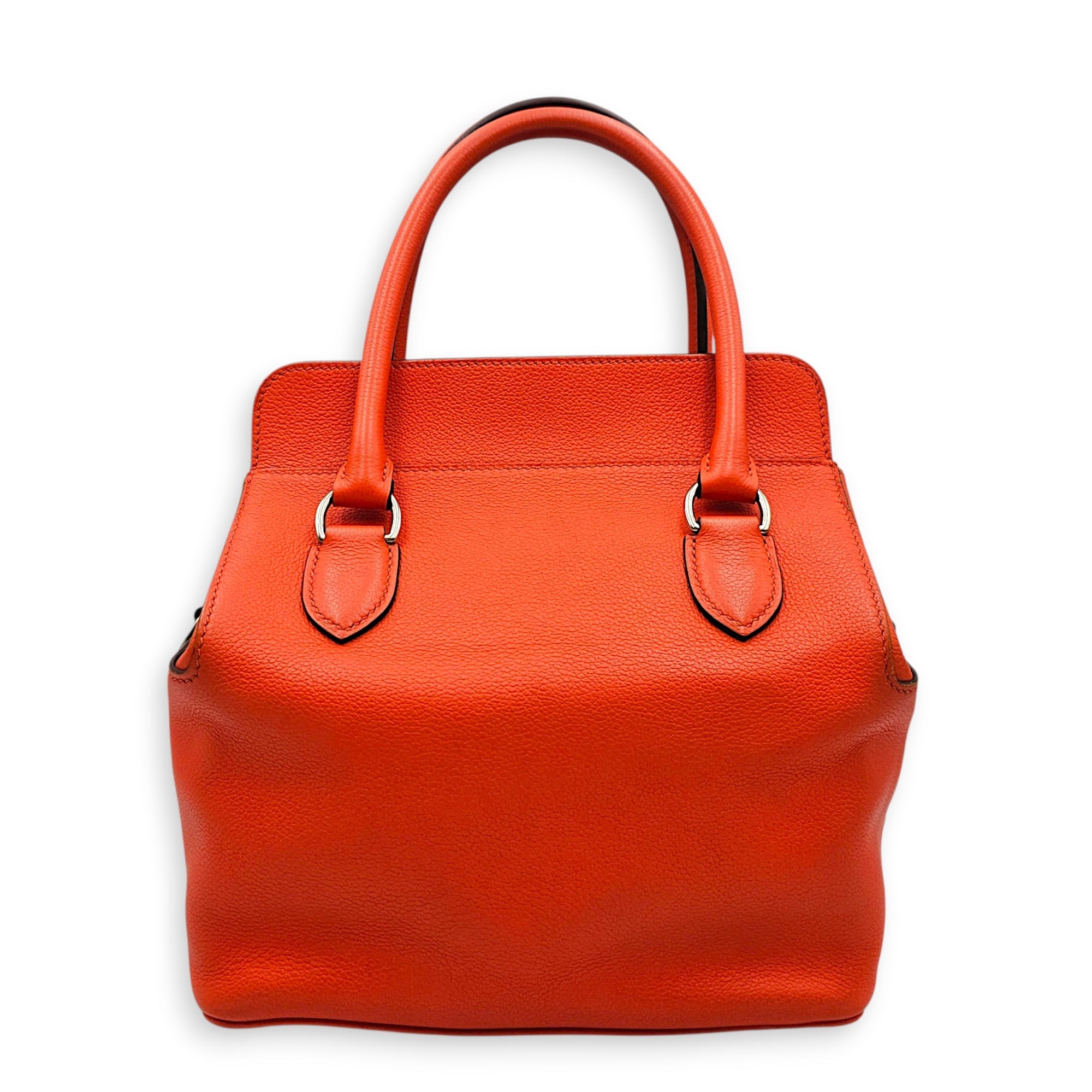 Toolbox 20 Orange Poppy/Bordeaux in Evercolor Palladium hardware CL2607-22369 2