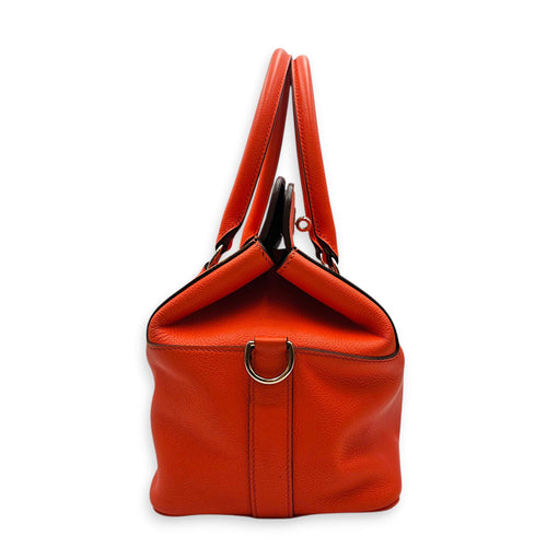 Toolbox 20 Orange Poppy/Bordeaux in Evercolor Palladium hardware CL2607-22369 3