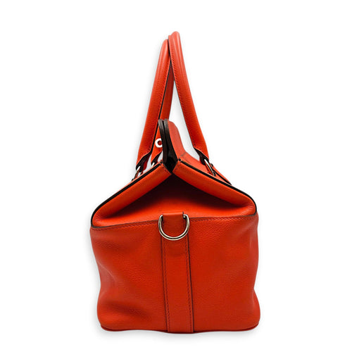 Toolbox 20 Orange Poppy/Bordeaux in Evercolor Palladium hardware CL2607-22369 4