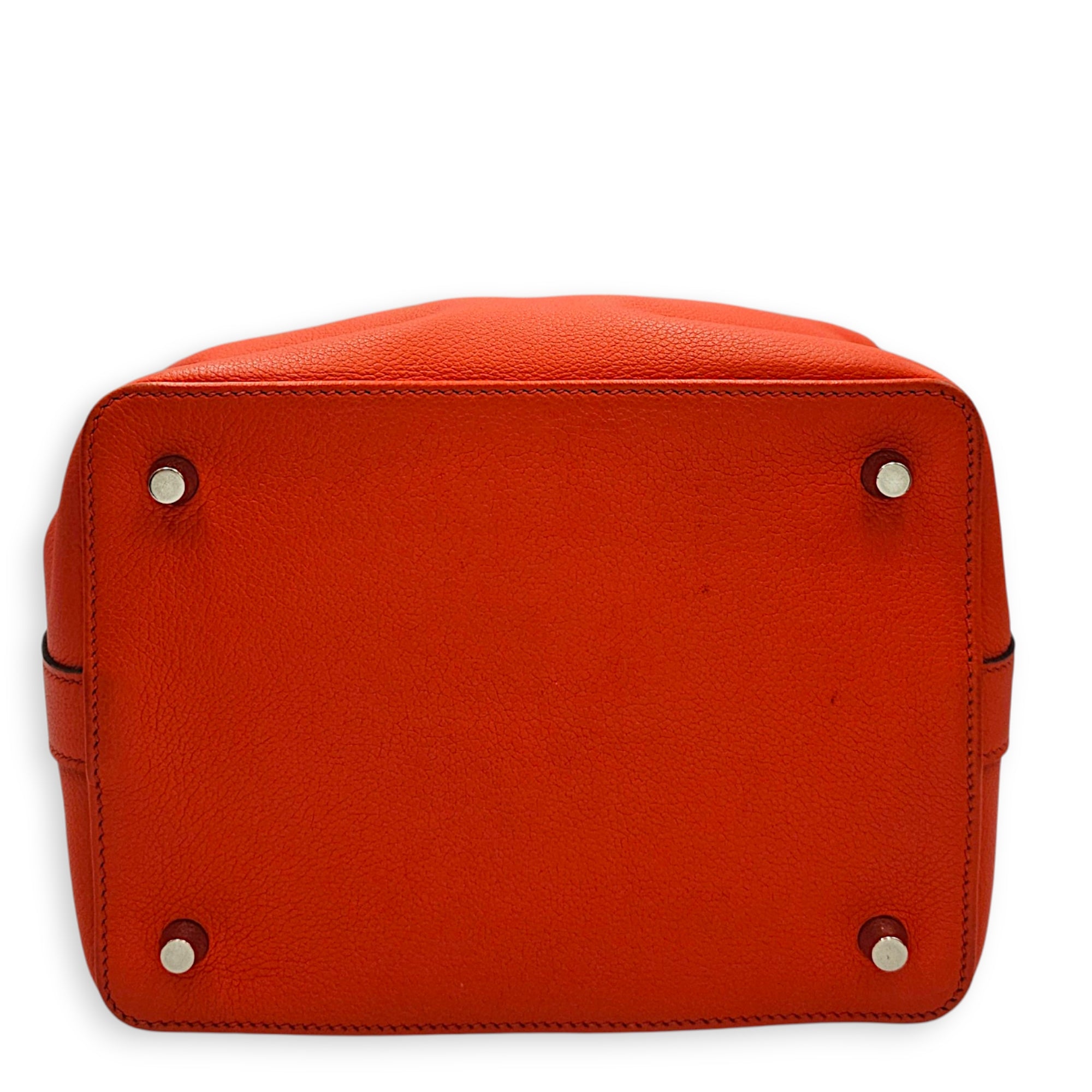 Toolbox 20 Orange Poppy/Bordeaux in Evercolor Palladium hardware CL2607-22369 5