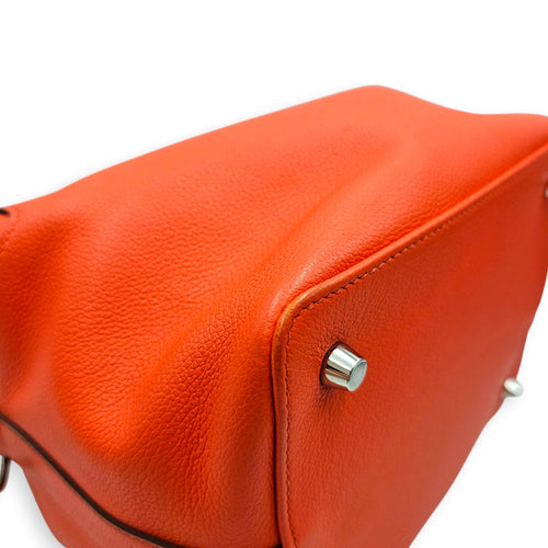 Toolbox 20 Orange Poppy/Bordeaux in Evercolor Palladium hardware CL2607-22369 9